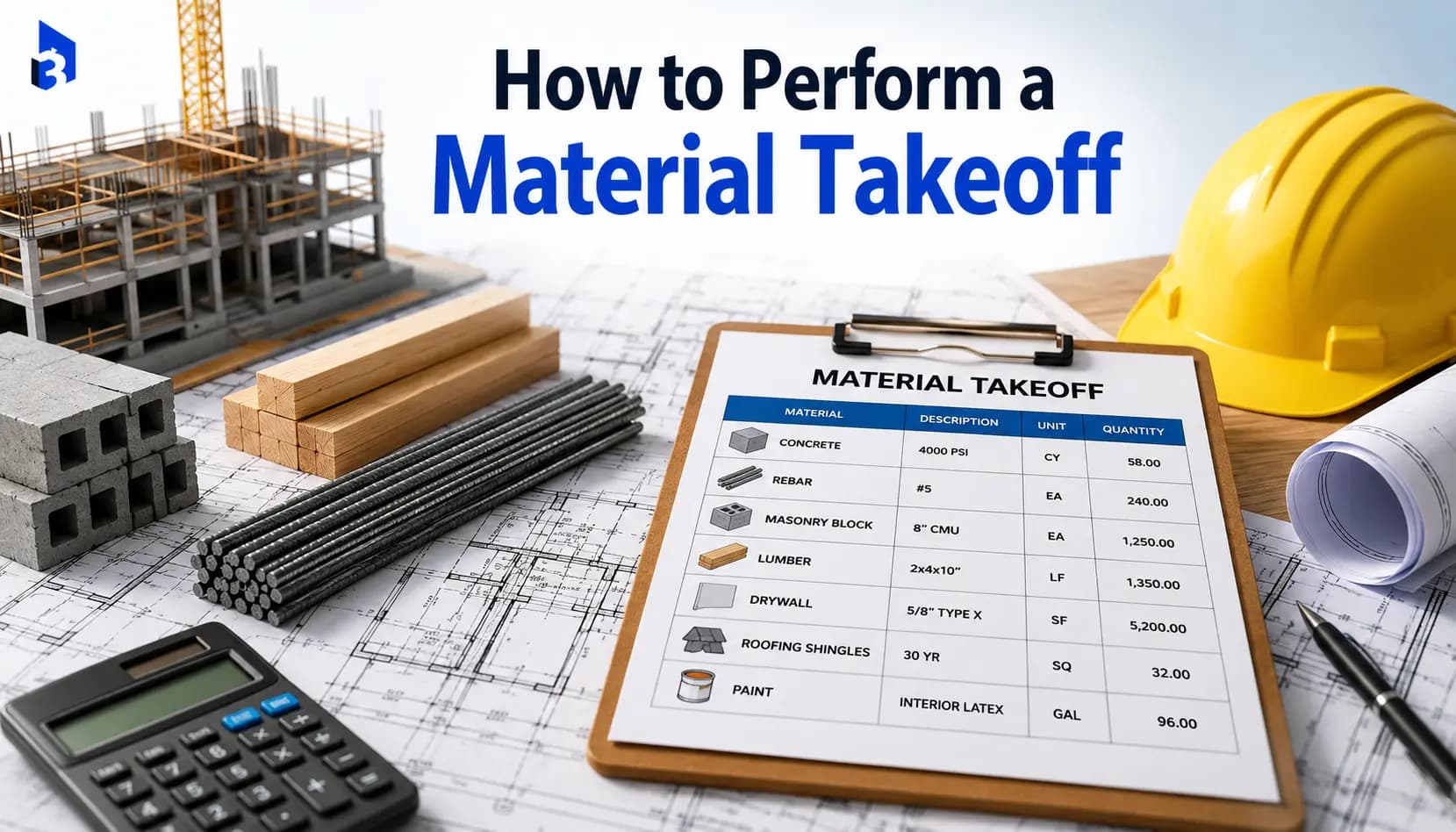 How to Perform a Material Takeoff: Step-by-Step Guide for Contractors (2026)