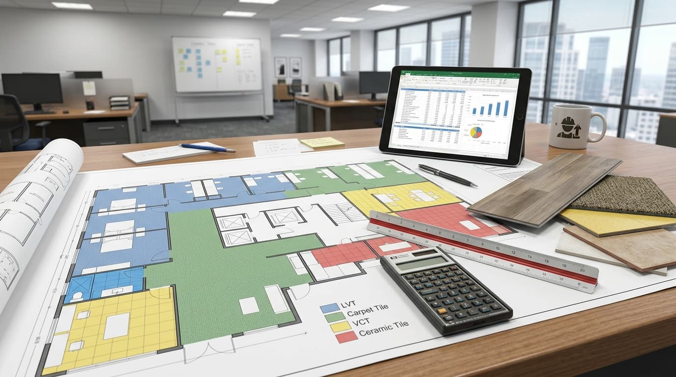 What Should a Commercial Flooring Takeoff Include Beyond Square Footage?